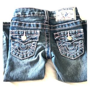True Religion Pink Stitch Jeans